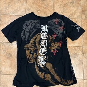 Rebels Black and Brown Graphic Tee